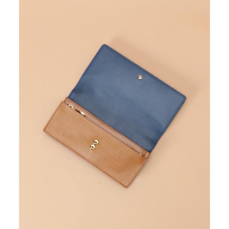 クロスロゴ型押しデザイン ウォレットショルダー | Samantha Thavasa | 詳細画像11 