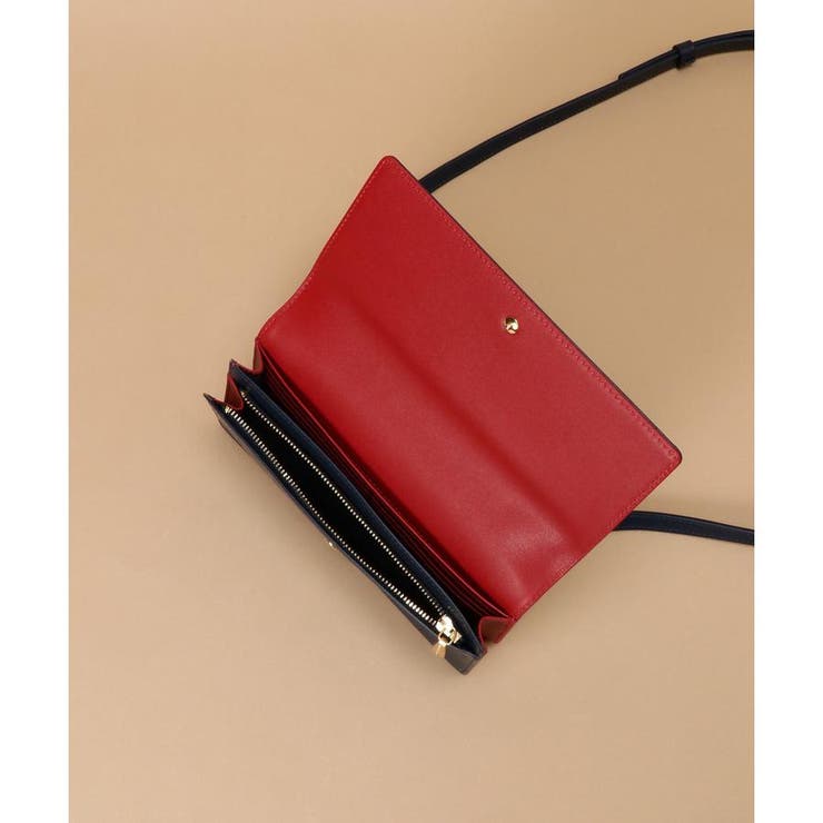 クロスロゴ型押しデザイン ウォレットショルダー | Samantha Thavasa | 詳細画像15 