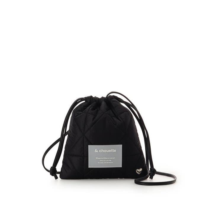 ブラック | キルティングショルダーバッグ | & chouette