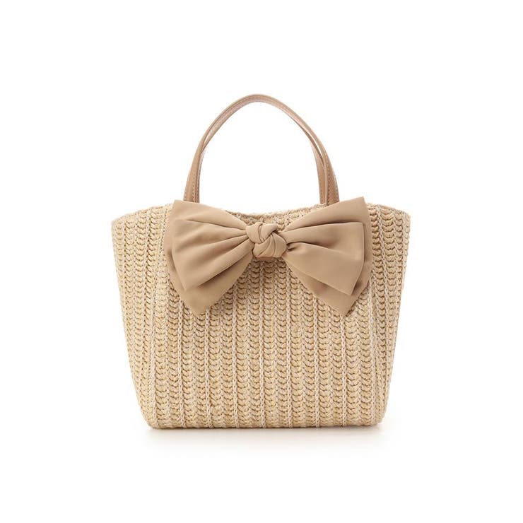 ベージュ | ビッグリボンかごバッグ | Samantha Thavasa Petit Choice