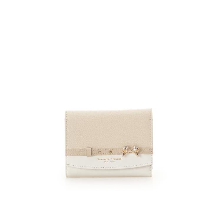 ビジューリボンバイカラー 折財布 | Samantha Thavasa Petit Choice | 詳細画像8 