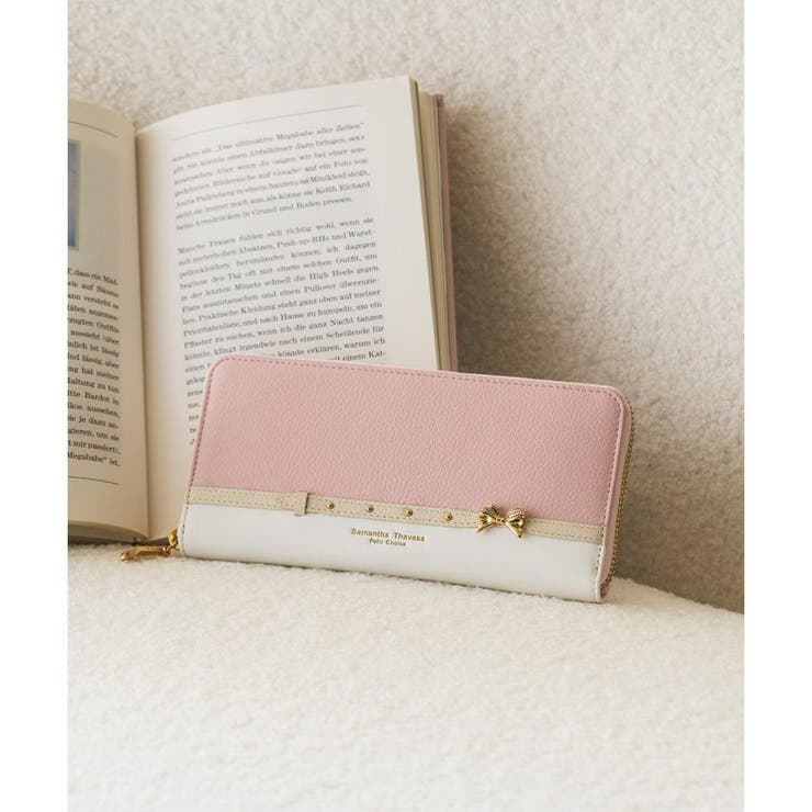 ビジューリボンバイカラー 長財布 | Samantha Thavasa Petit Choice | 詳細画像8 