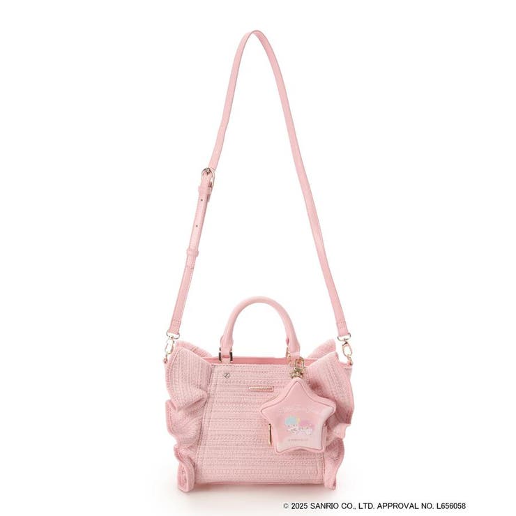 『リトルツインスターズ』（キキ＆ララ）フリルハンドバッグ | SAMANTHAVEGA | 詳細画像6 