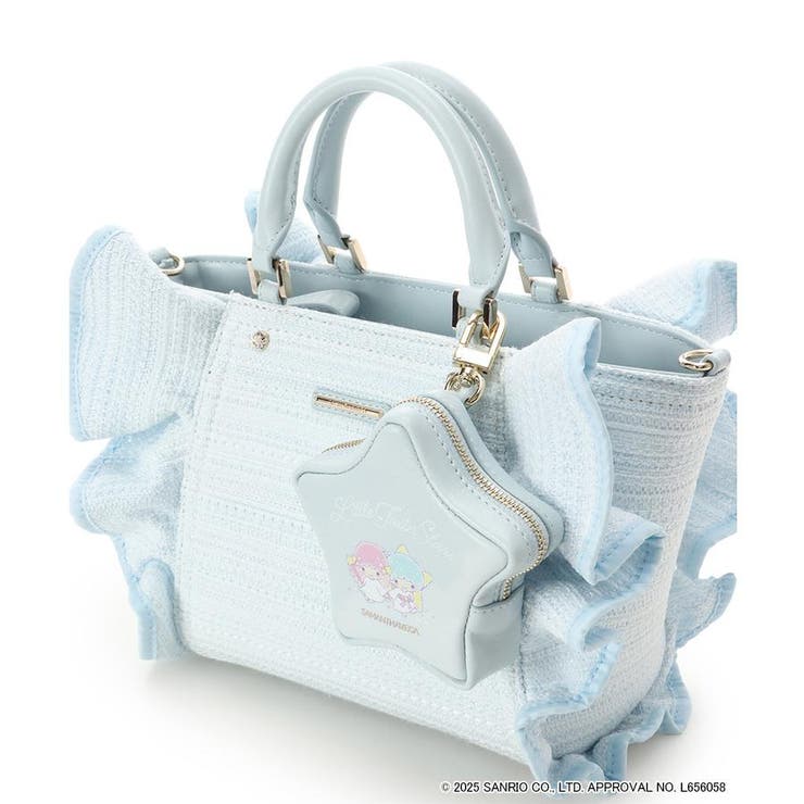 『リトルツインスターズ』（キキ＆ララ）フリルハンドバッグ | SAMANTHAVEGA | 詳細画像8 