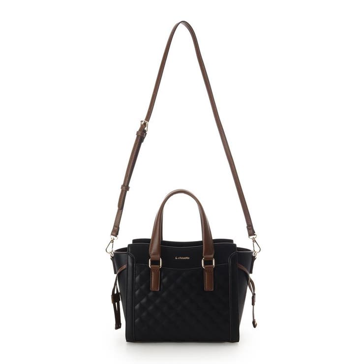 キルティングバイカラーハンドバッグ | & chouette | 詳細画像5 