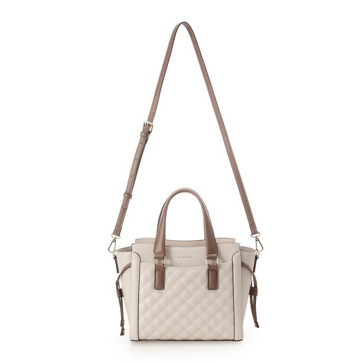 キルティングバイカラーハンドバッグ | & chouette | 詳細画像9 