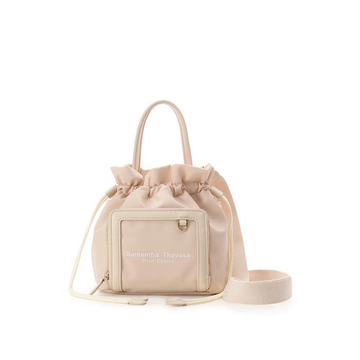 オフホワイト | カジュアル巾着 ショルダーバッグ | Samantha Thavasa Petit Choice