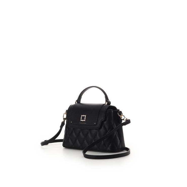 スクエアビジューキルトフラップショルダーバッグ | SAMANTHAVEGA | 詳細画像2 