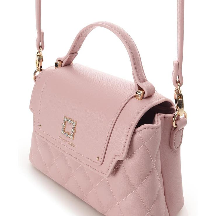 スクエアビジューキルトフラップショルダーバッグ | SAMANTHAVEGA | 詳細画像10 