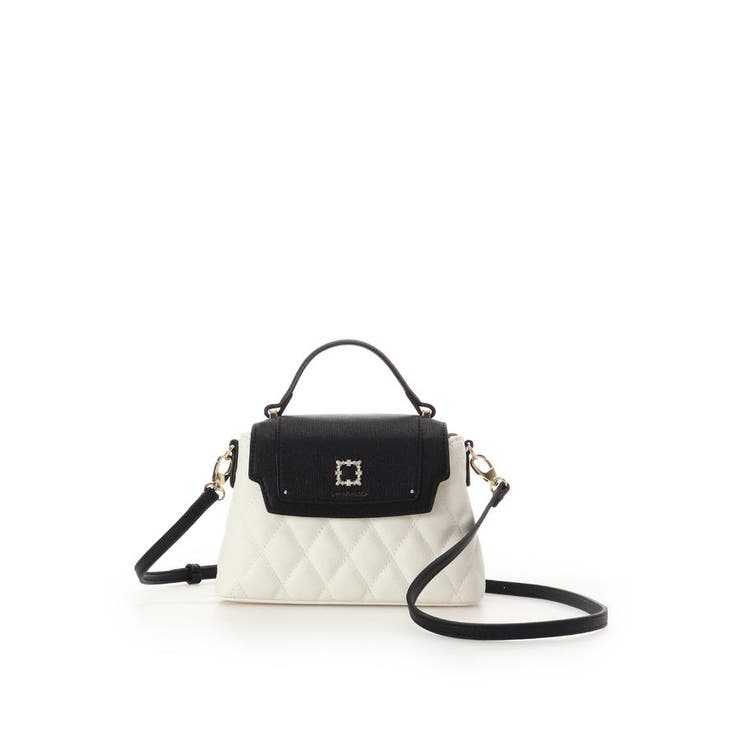 マルチカラー | スクエアビジューキルトフラップショルダーバッグ | SAMANTHAVEGA