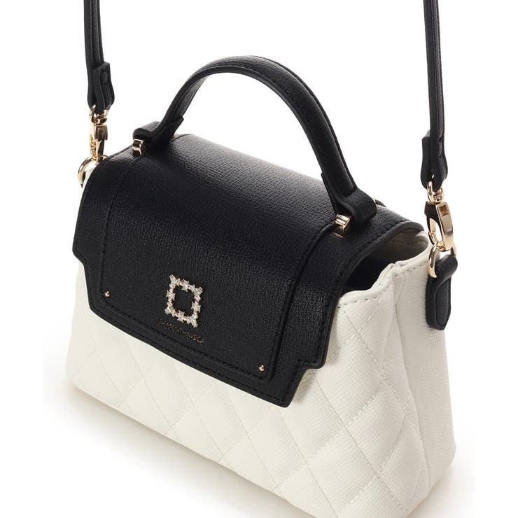 スクエアビジューキルトフラップショルダーバッグ | SAMANTHAVEGA | 詳細画像17 