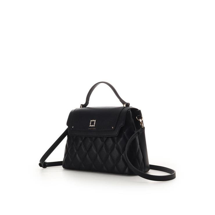 スクエアビジューキルトフラップハンドバッグ | SAMANTHAVEGA | 詳細画像1 