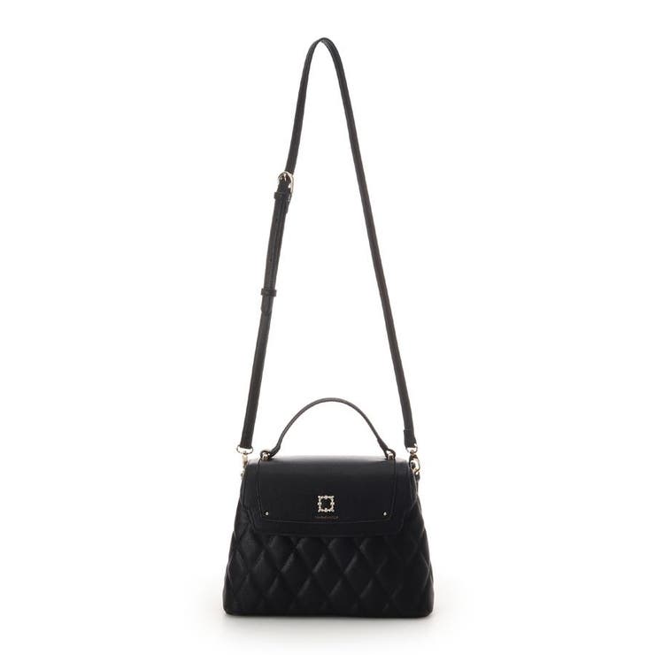 スクエアビジューキルトフラップハンドバッグ | SAMANTHAVEGA | 詳細画像6 