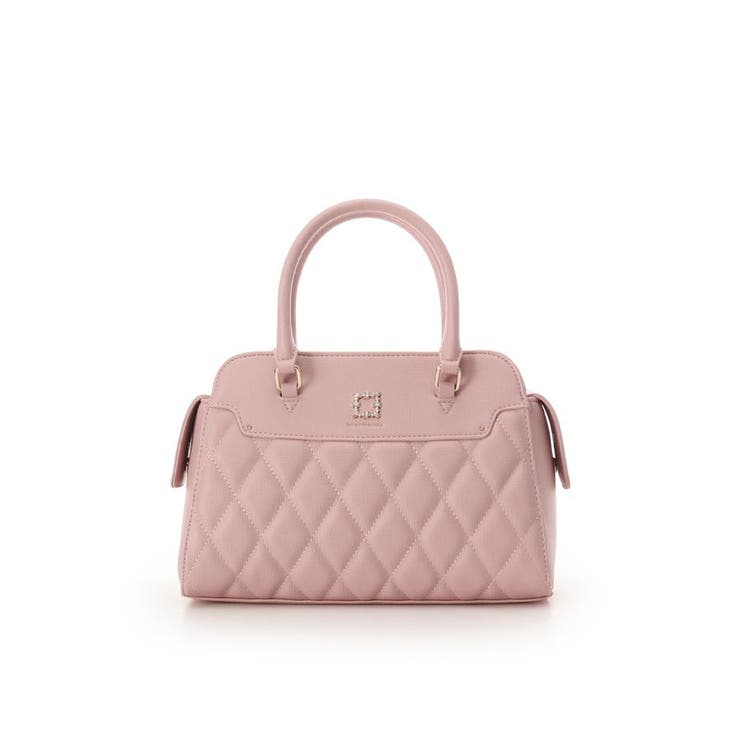 ピンク | スクエアビジューキルトハンドバッグ | SAMANTHAVEGA