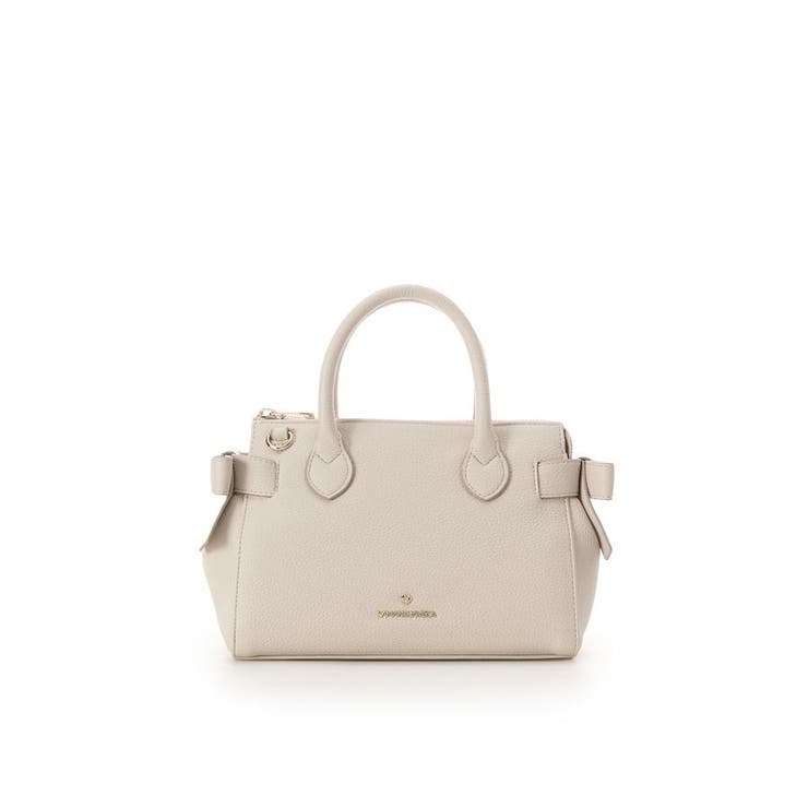 オフホワイト | スクエアリボンハンドバッグ | SAMANTHAVEGA