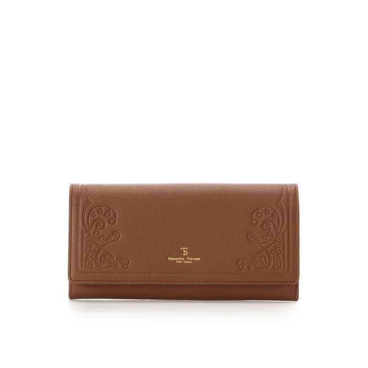 大人気!! Samantha Thavasa Petit Choice フラワー型押し 長財布 フラワー型押し 長財布[品番：STJW0012984]｜Samantha Thavasa
