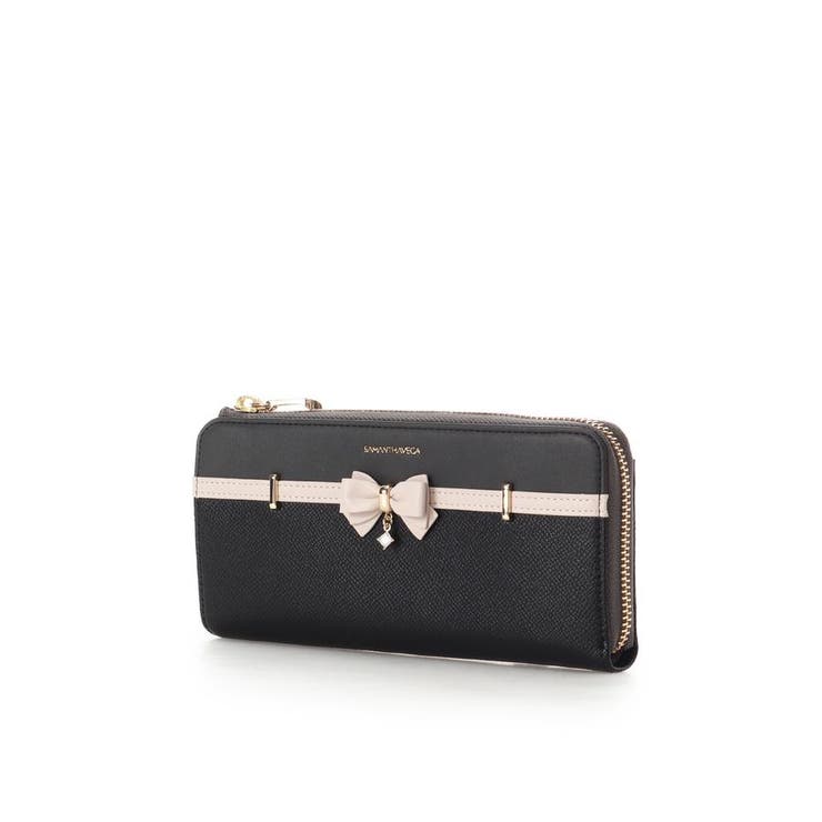 バイカラーアクセントリボン長財布 | SAMANTHAVEGA | 詳細画像1 