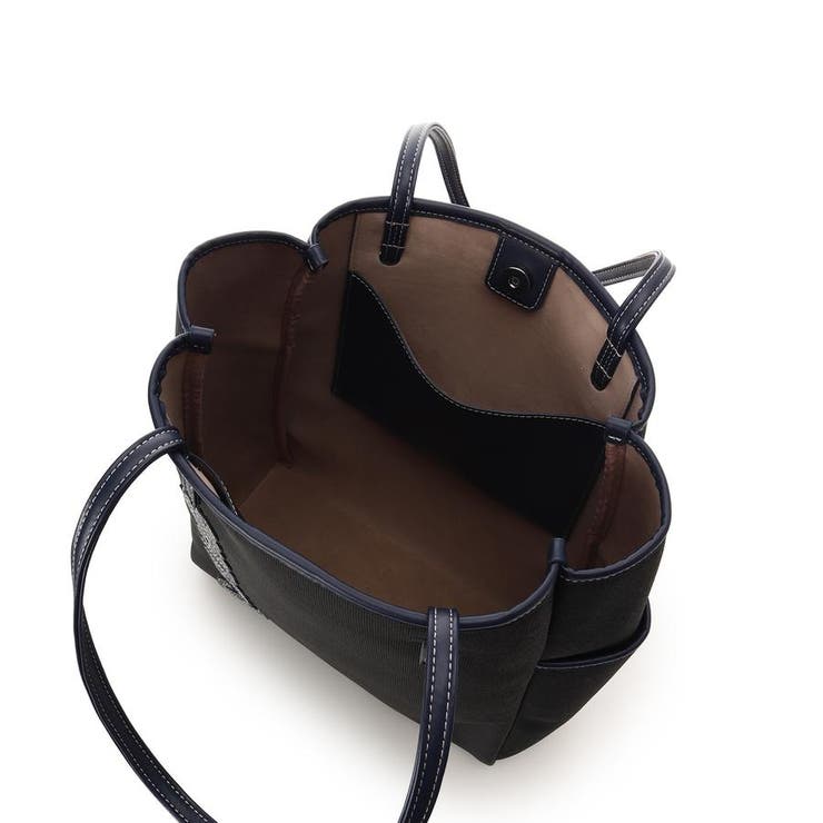 キャンバス風バイカラートートバッグ | & chouette | 詳細画像4 