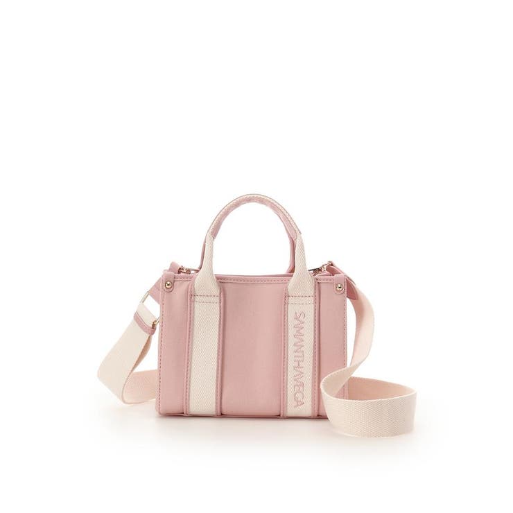 ピンク | 新色ロゴテープキャンバスショルダーバッグ（ミニ） | SAMANTHAVEGA