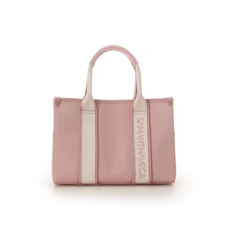ピンク | 新色ロゴテープキャンバスハンドバッグ（小） | SAMANTHAVEGA