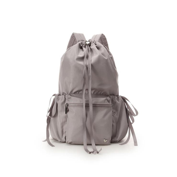 グレー | 巾着デザインバックパック | & chouette