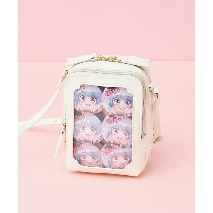 オフホワイト | ≪推し事バッグ≫クリアポケット付きビジューショルダーバッグ | & chouette