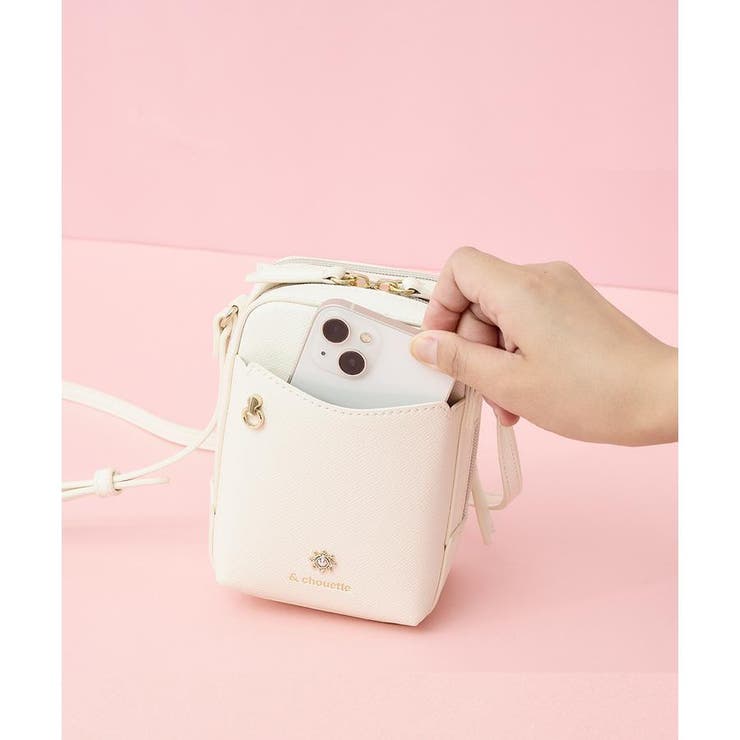 ≪推し事バッグ≫クリアポケット付きビジューショルダーバッグ | & chouette | 詳細画像17 