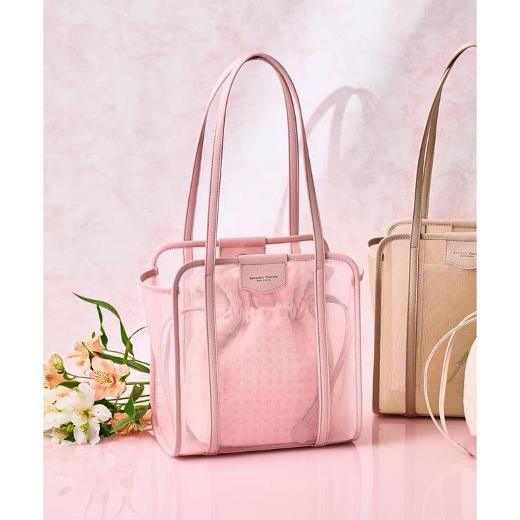 ピンク | チュールトートバッグ | Samantha Thavasa Petit Choice