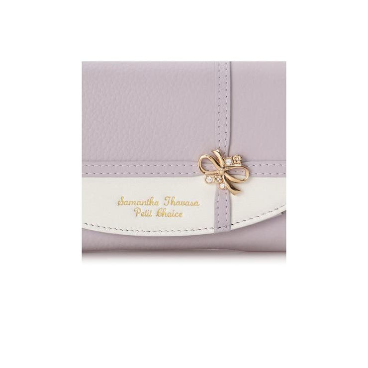 新品タグ付き✨Samantha Thavasa ラッピングリボン長財布　お花 リボンラッピング 折財布[品番：STJW0005212]｜Samantha Thavasa Petit