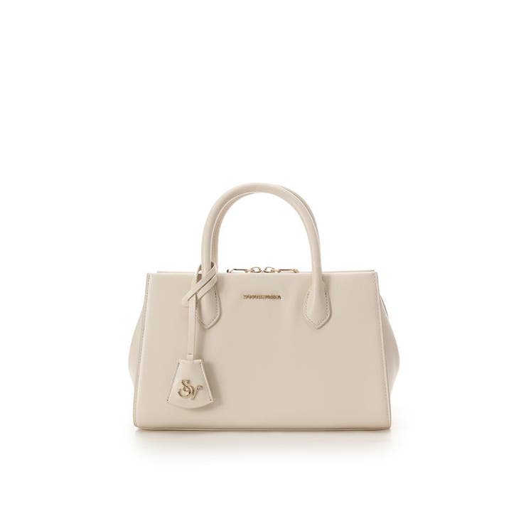 オフホワイト | ロゴ金具ハンドバッグ | SAMANTHAVEGA