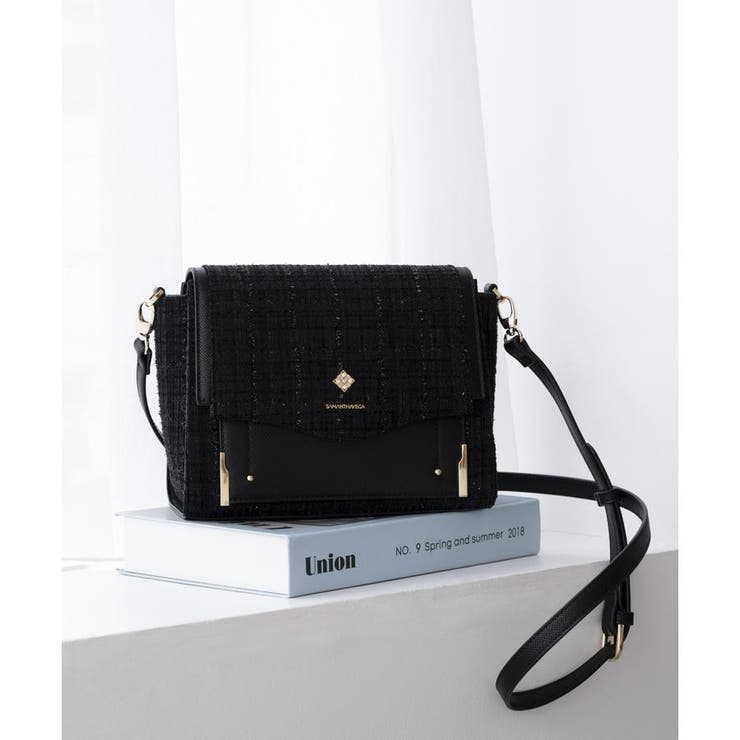 新色ツイードダイヤカットショルダーバッグ | SAMANTHAVEGA | 詳細画像8 