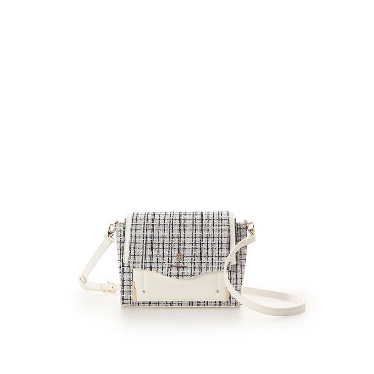 ホワイト | 新色ツイードダイヤカットショルダーバッグ | SAMANTHAVEGA