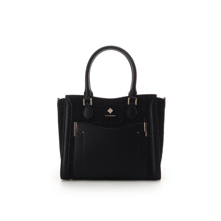 新色ツイードダイヤカットハンドバッグ | SAMANTHAVEGA | 詳細画像1 