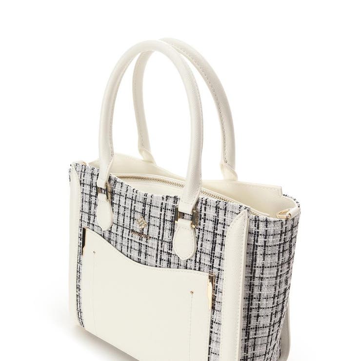 新色ツイードダイヤカットハンドバッグ | SAMANTHAVEGA | 詳細画像10 