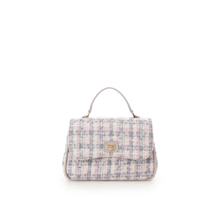ピンク | オリジナル金具ツイード ワンハンドルバッグ | Samantha Thavasa