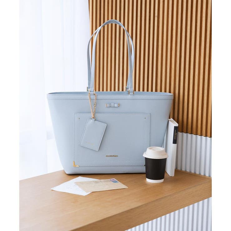 ライトブルー | シンプルリボンA4トートバッグ | SAMANTHAVEGA