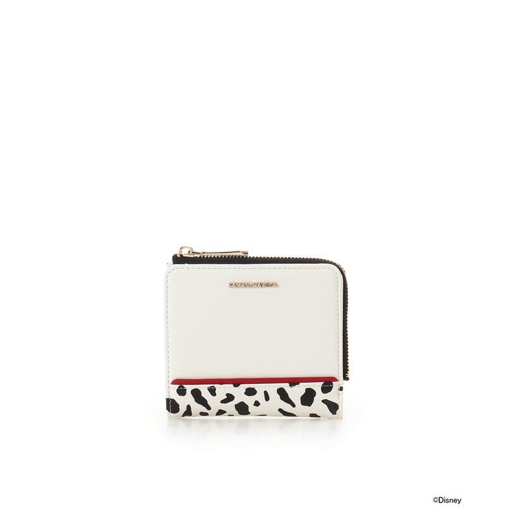 ホワイト | ディズニーヴィランズコレクション 「クルエラ」 折財布 | SAMANTHAVEGA