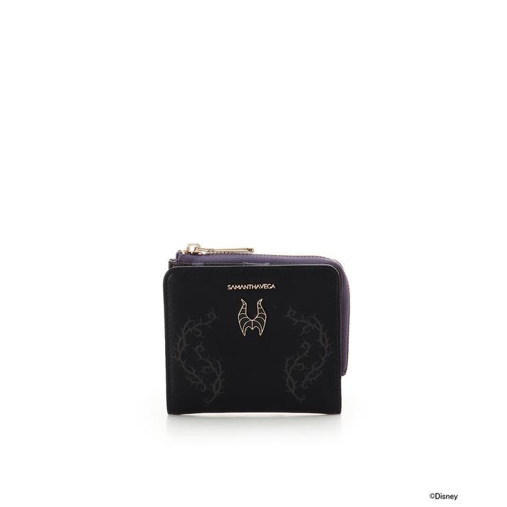 ブラック | ディズニーヴィランズコレクション 「マレフィセント」 折財布 | SAMANTHAVEGA