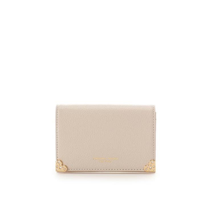 ベージュ | ハート金具 名刺入れ | Samantha Thavasa Petit Choice