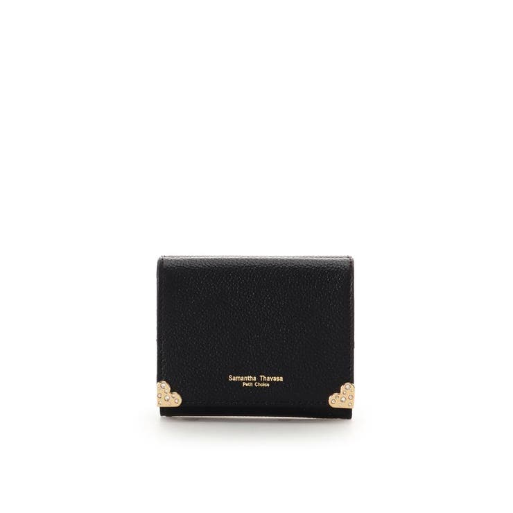 ブラック | ハート金具 折財布 | Samantha Thavasa Petit Choice