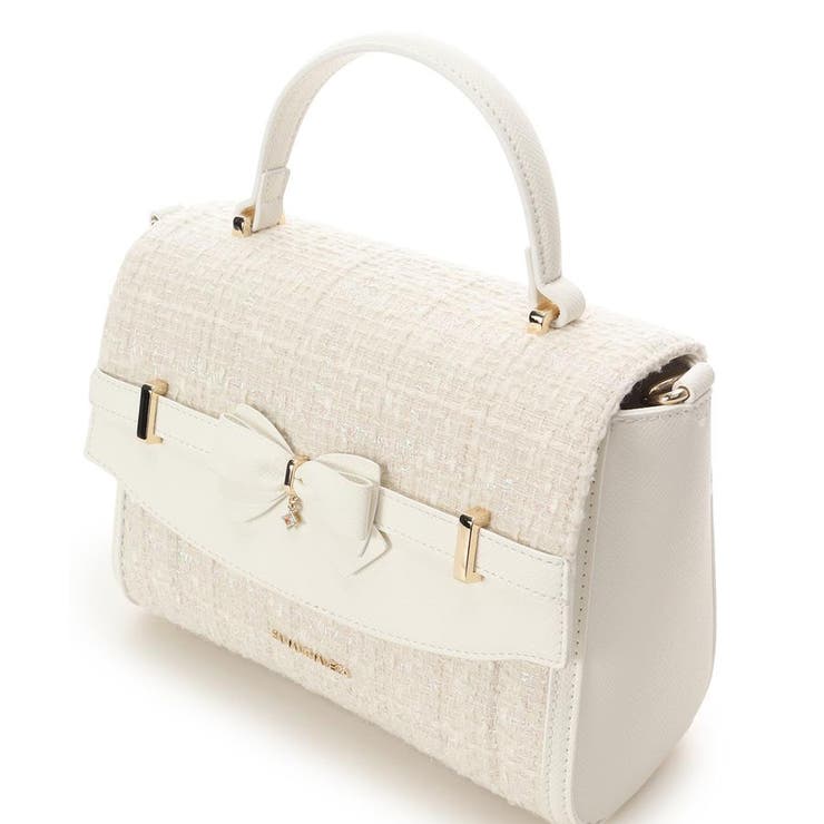 新色ツイードアクセントリボンショルダーバッグ | SAMANTHAVEGA | 詳細画像2 