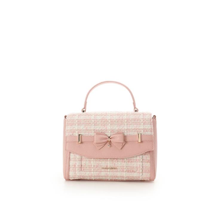 ピンク | 新色ツイードアクセントリボンショルダーバッグ | SAMANTHAVEGA