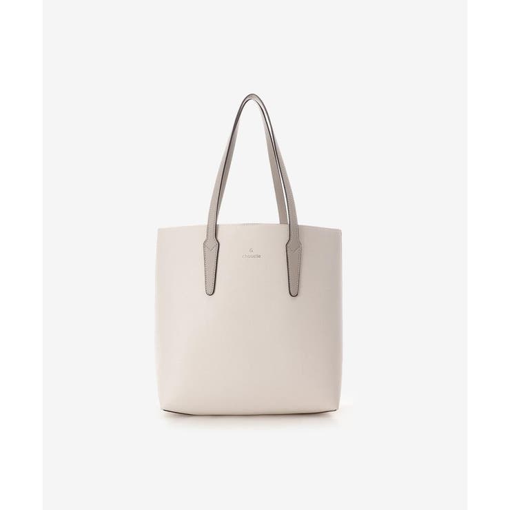 オフホワイト | ★10周年記念★バイカラー縦型シンプルトート | & chouette