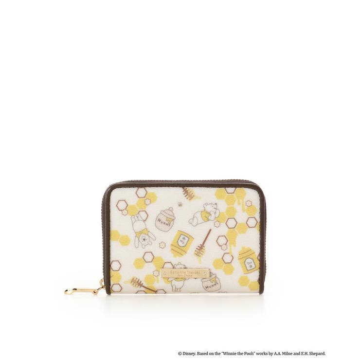 オフホワイト | 『くまのプーさん』コレクション マルチケース(総柄) | Samantha Thavasa Petit Choice