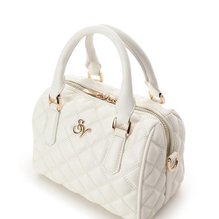 ダブルステッチダイヤキルトハンドバッグ | SAMANTHAVEGA | 詳細画像10 