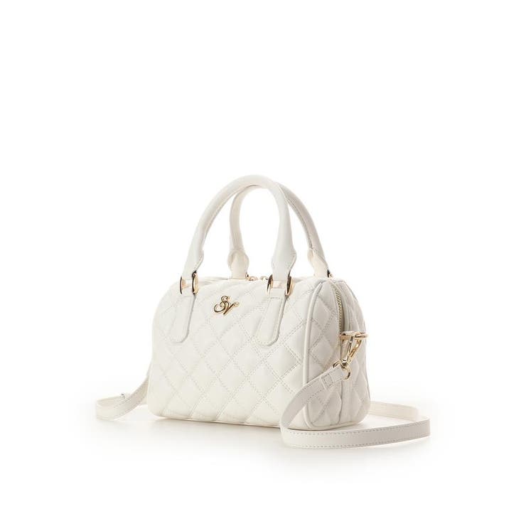 ダブルステッチダイヤキルトハンドバッグ | SAMANTHAVEGA | 詳細画像9 