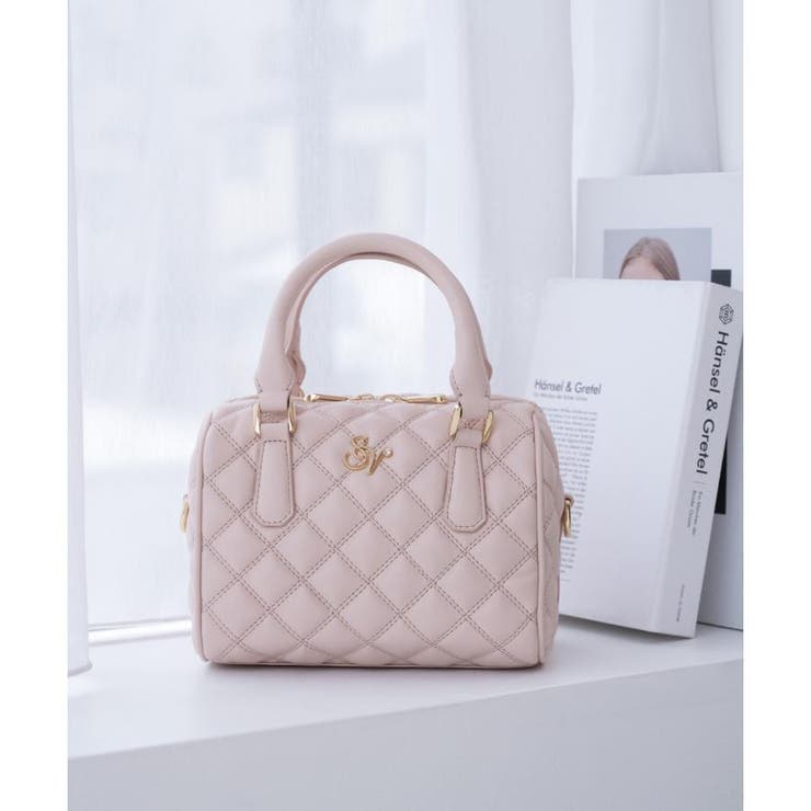 ダブルステッチダイヤキルトハンドバッグ | SAMANTHAVEGA | 詳細画像22 