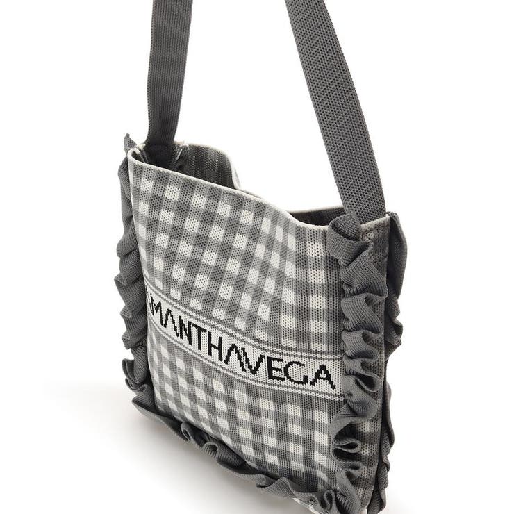 ニットギンガムショルダーバッグ | SAMANTHAVEGA | 詳細画像2 