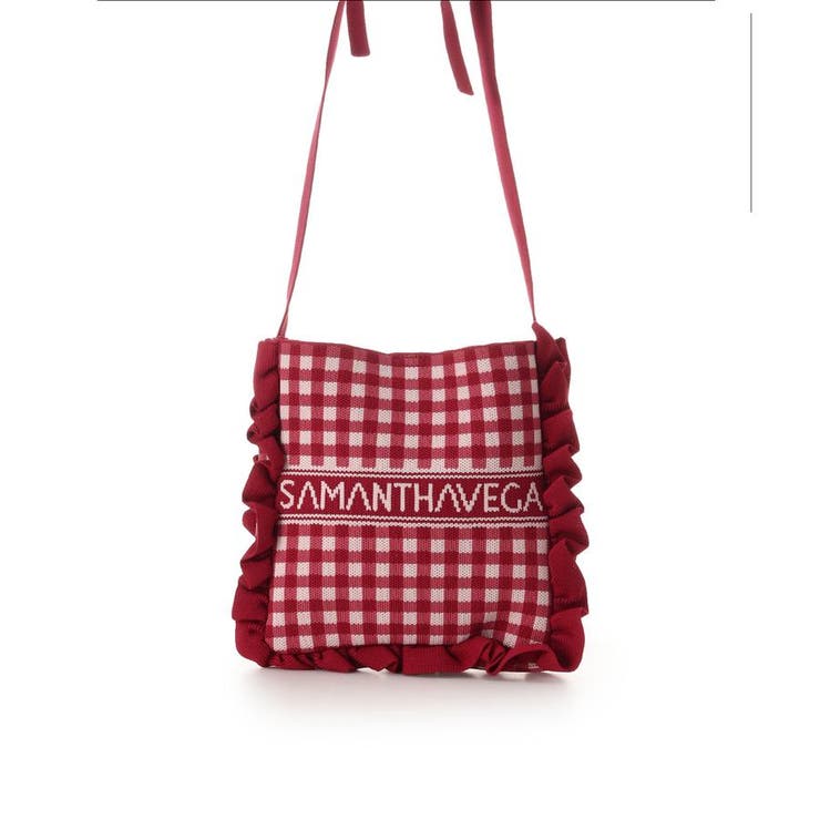 ニットギンガムショルダーバッグ | SAMANTHAVEGA | 詳細画像16 