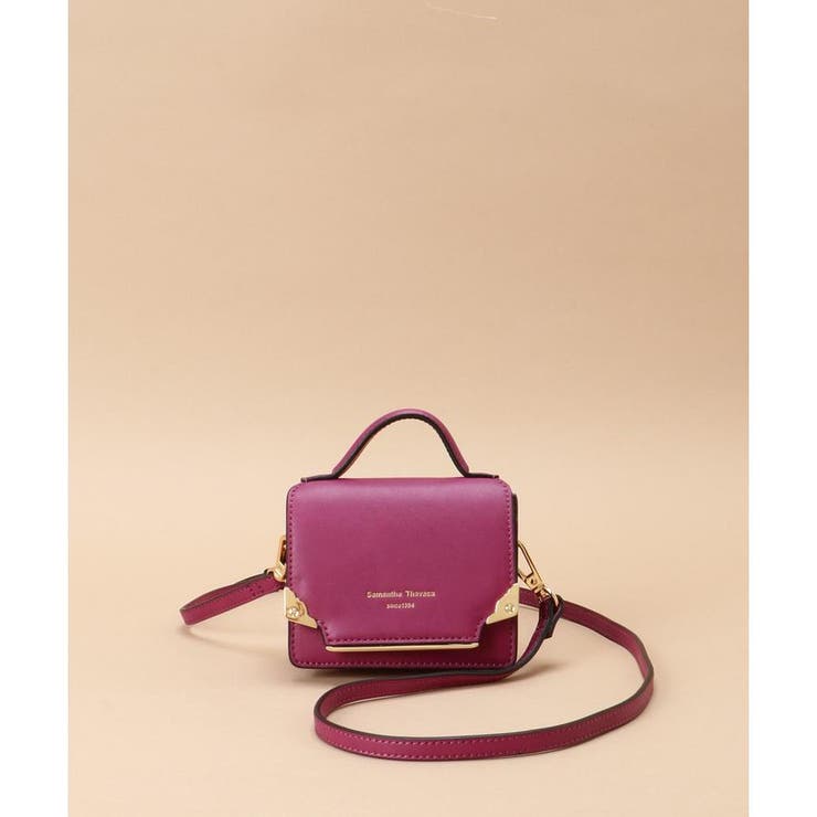 マゼンタ | スクエアショルダーバッグ マイクロミニサイズ | Samantha Thavasa